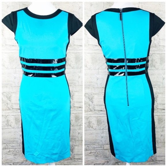 Nue by Shani Dresses & Skirts - Nue by shani color block blue and black dress sz4